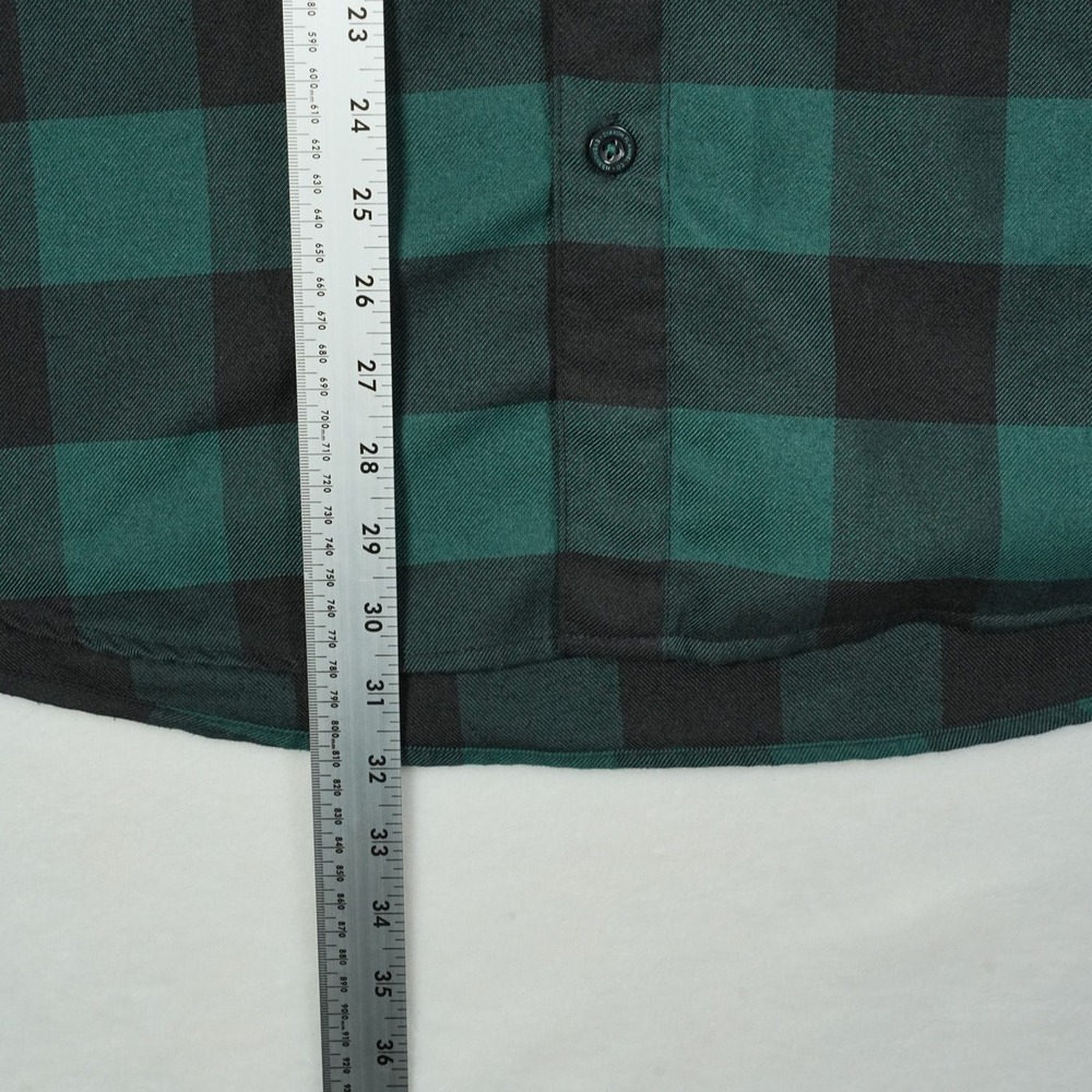 Dixxon Flannel Co Evergreen Green Black Buffalo Plaid D-Tech Shirt Mens Large - Picture 6 of 8
